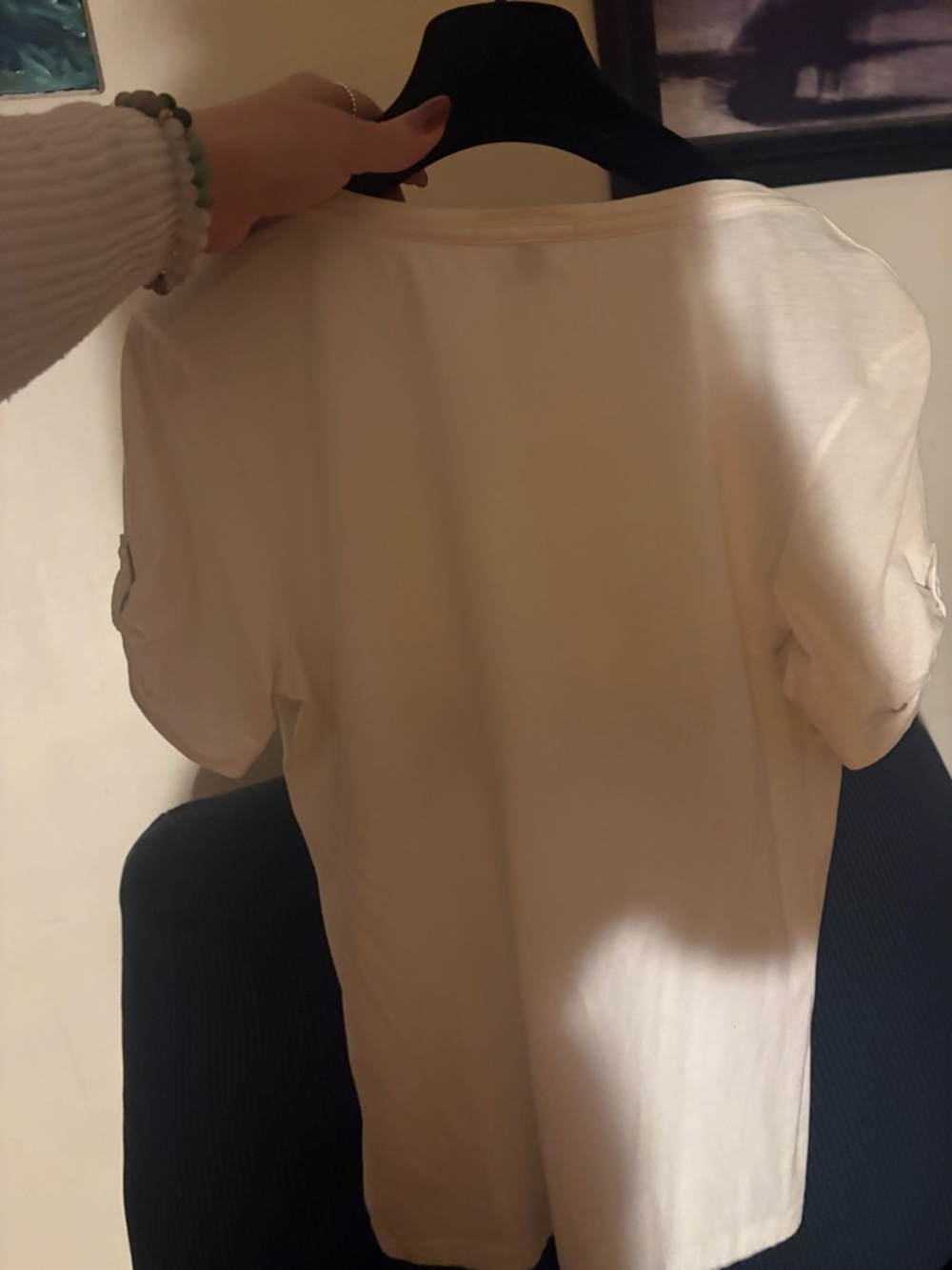 Burberry Cream Short Sleeve Tee with Black Car Graphic - Picture 4 of 6